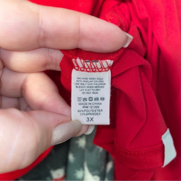 BearPaw 2-Piece Teddy Bear Pajama Set with Green Fleece Pants Size 3X - Picture 8 of 9